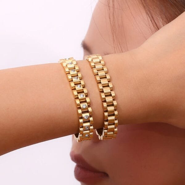 Golden Glow 18K Gold Plated Bracelet - Image 2