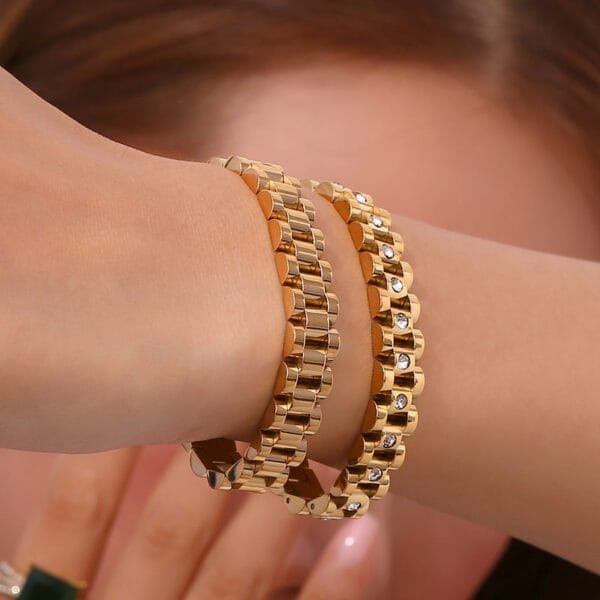 Golden Glow 18K Gold Plated Bracelet - Image 3