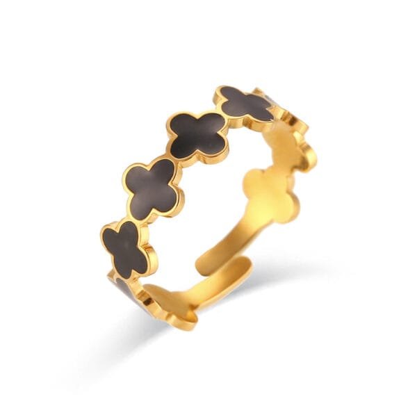 Black Clover Ring (adjustable)