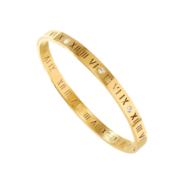 Roman 18k Gold Plated Luxe Bangle