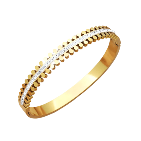 Velora 18k Gold Plated Bangle - Image 2