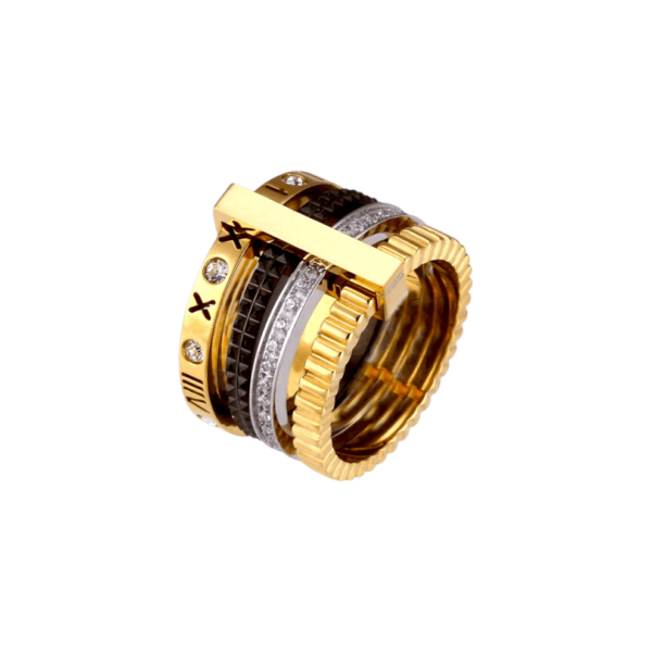 Majestic Luxe Quadra Stack 18k Ring