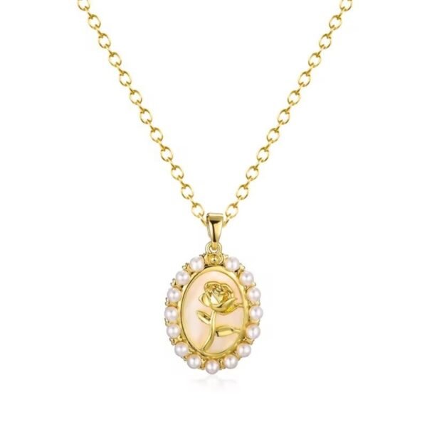 18K Gold Plated flower necklace